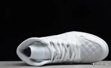 QUILTED MID WHITE JORDAN 1 AIR 0615